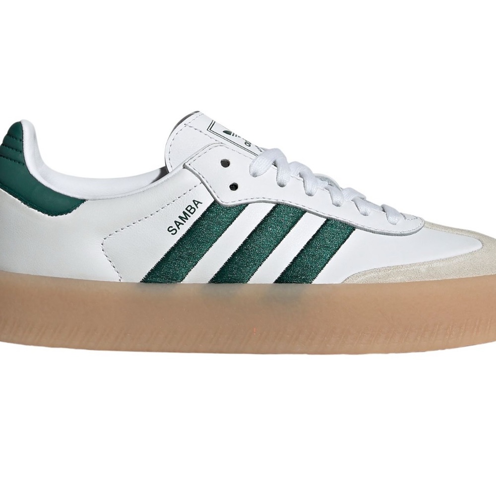 Adidas Women’s Sambae Green & White Sz 5.5 NEW